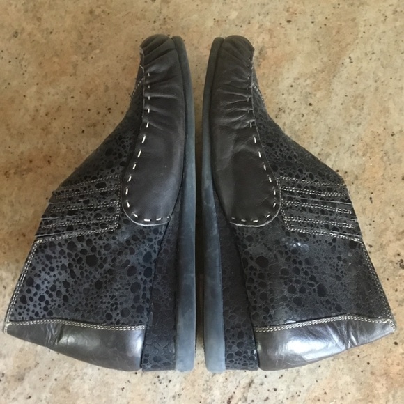Jan Jansen Leather Wedge Booties - Picture 11 of 16